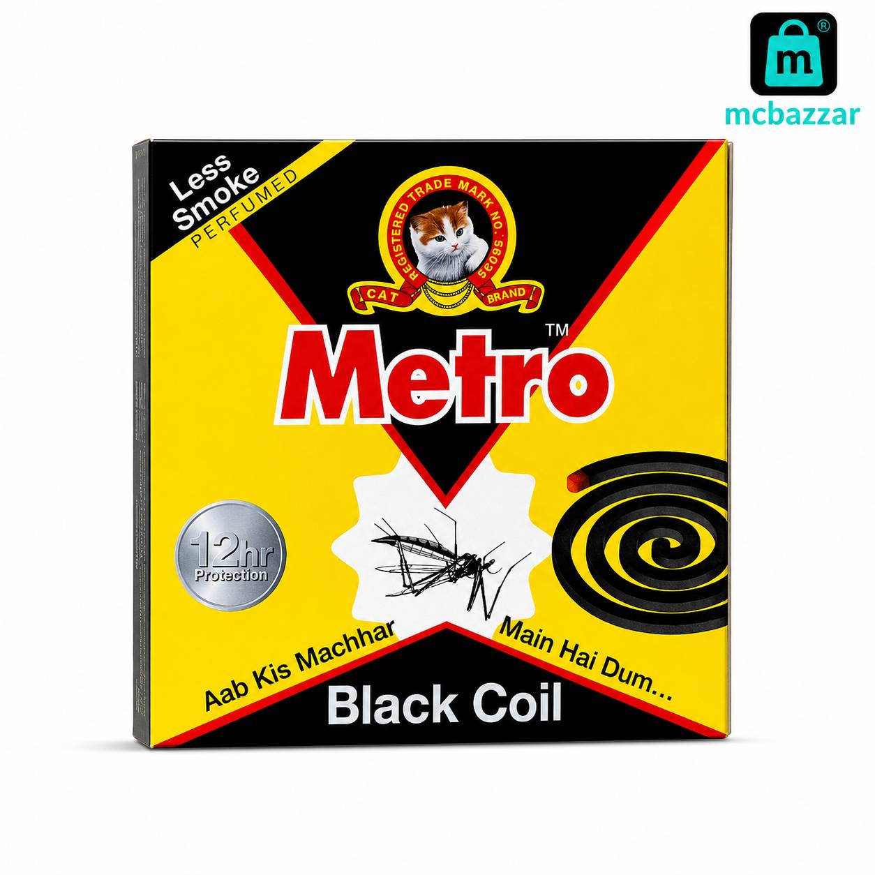 Metro Mosquito Black Coil (8 hours) protection 10 Coils