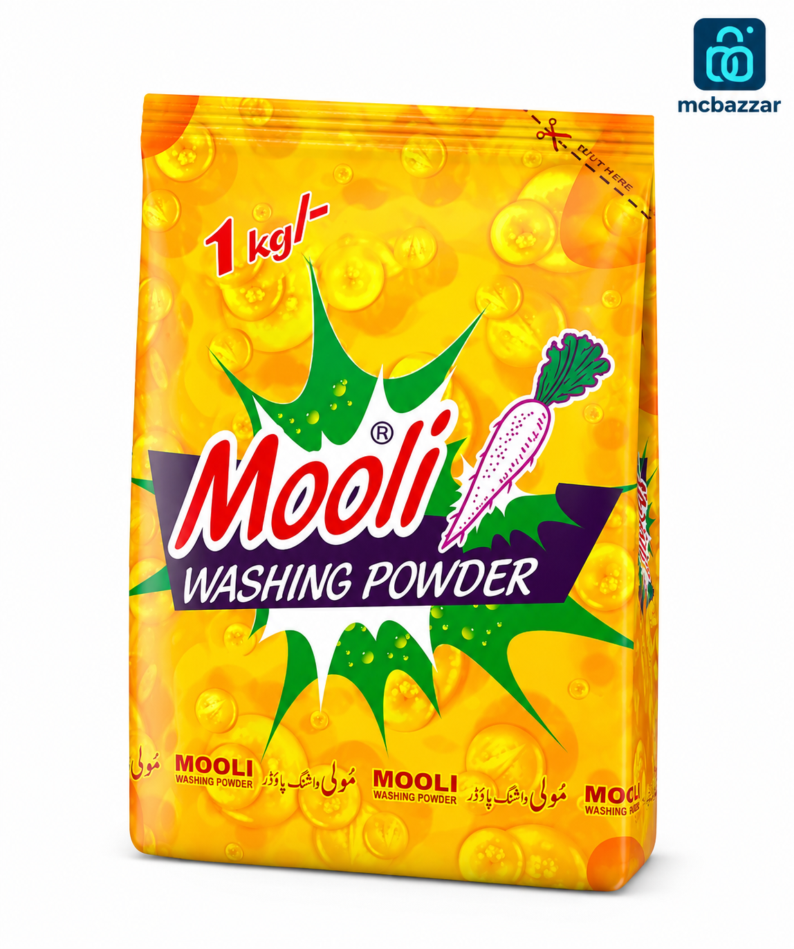 Mooli Washing Powder 1kg مولی واشنگ پاؤڈر