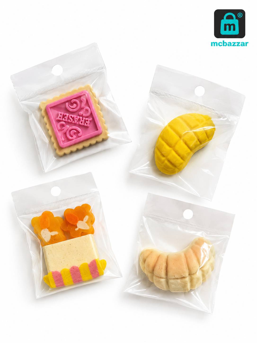 Eraser Fruit Shape 4Pcs