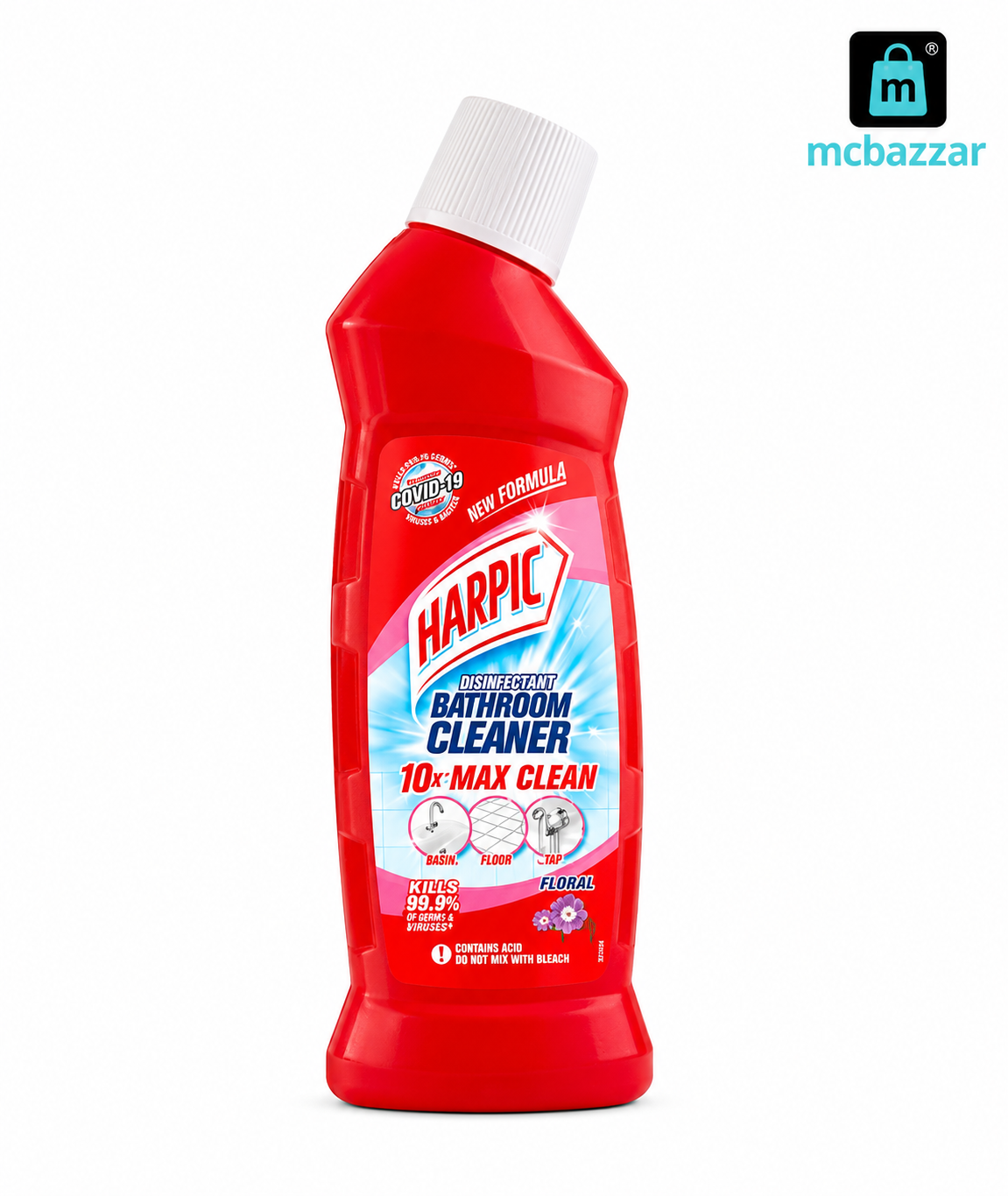 Harpic Red Bathroom Cleaner Floral 450ml