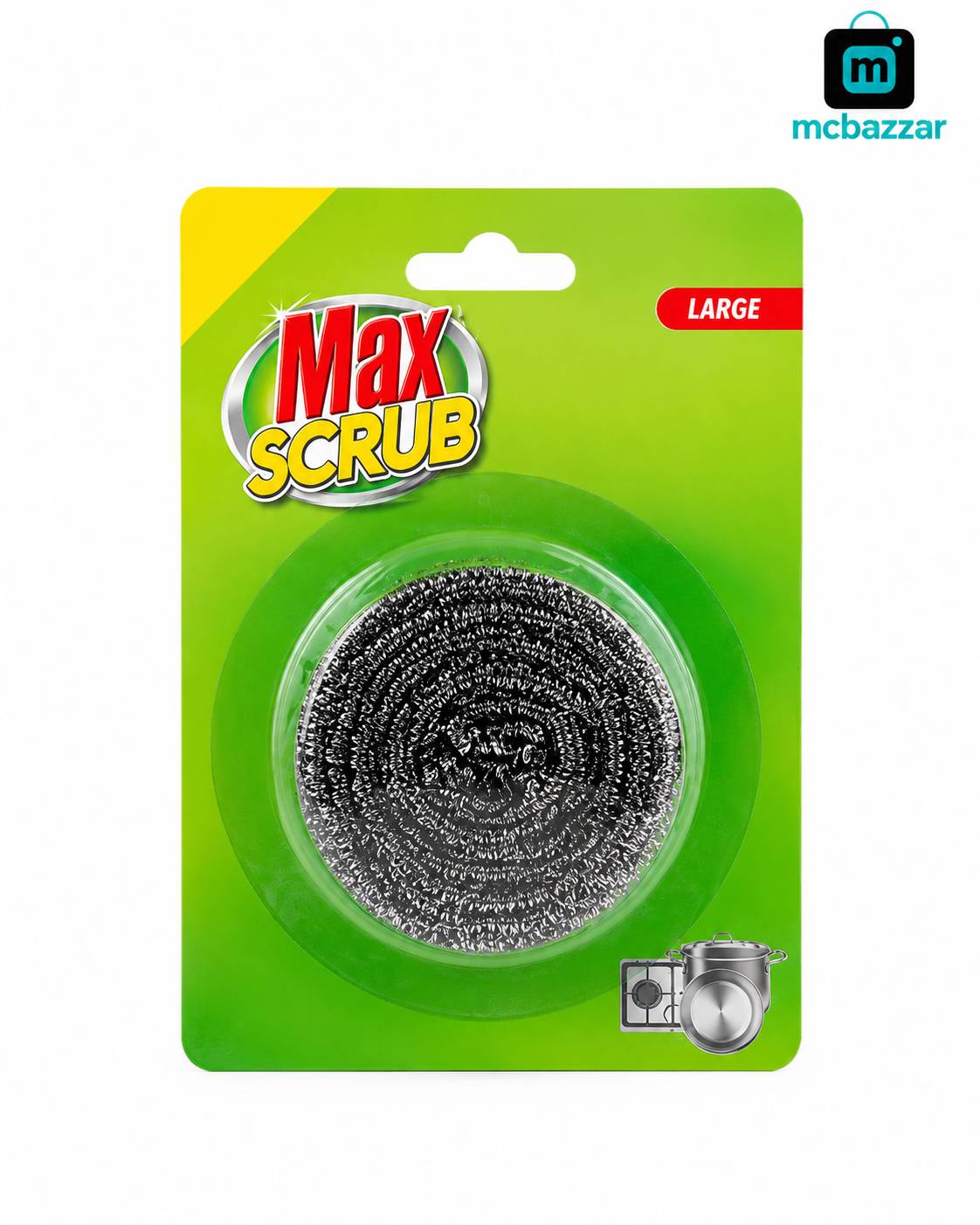 Max Scrub Spiral Steel koochi for dishwashing