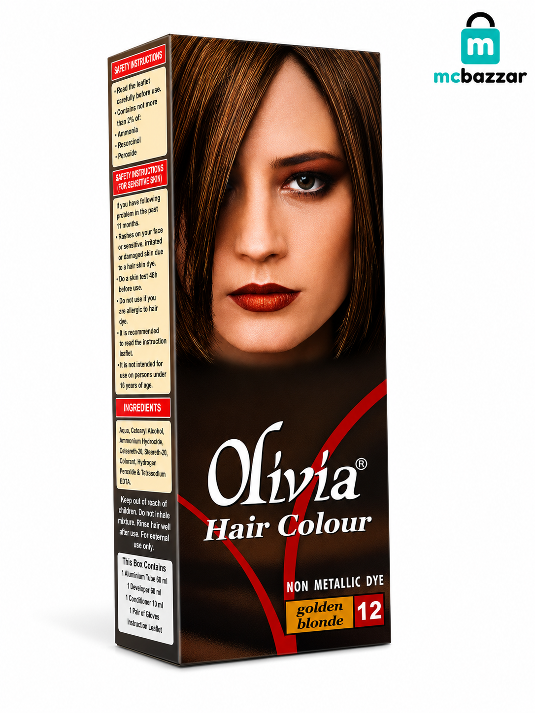 Olivia Hair Colour Golden Blonde 12No 50ml