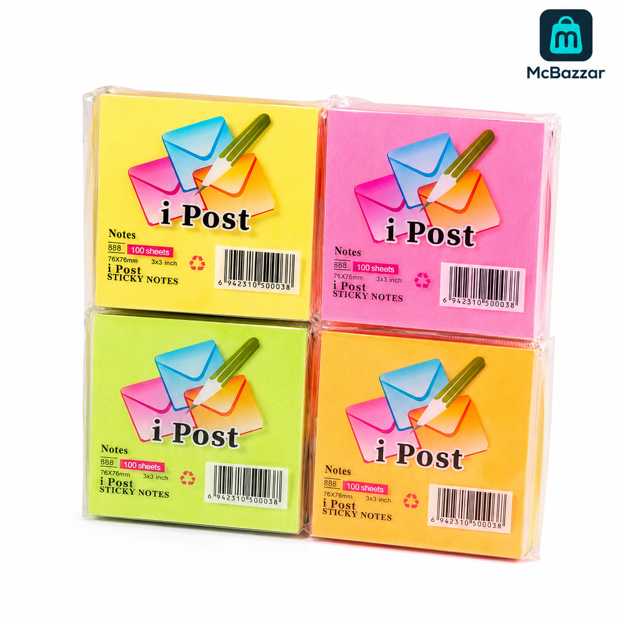 I Post Sticky Note 3×3 (100 Sheet) Packet