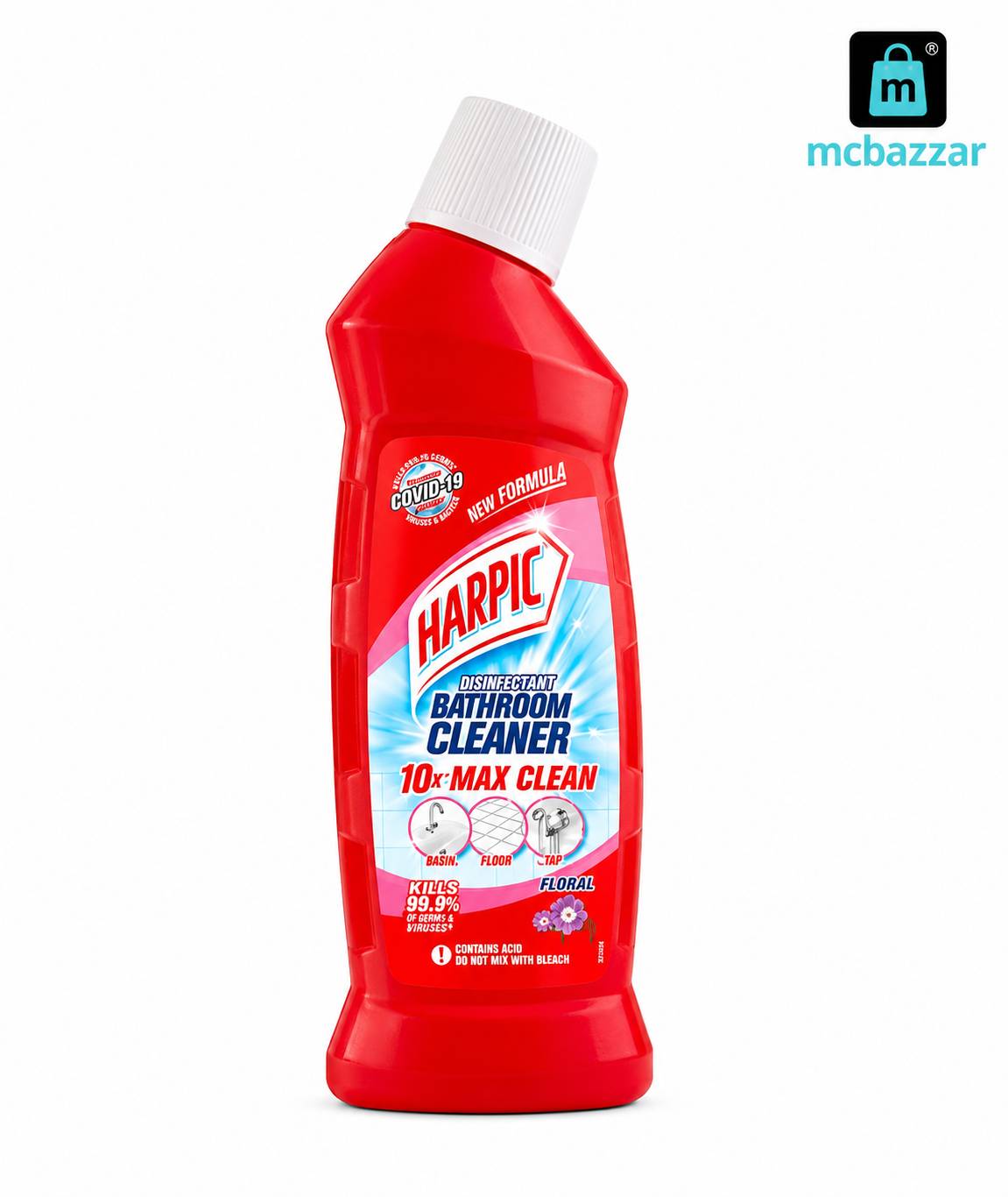 Harpic Red Bathroom Cleaner Floral 225ml