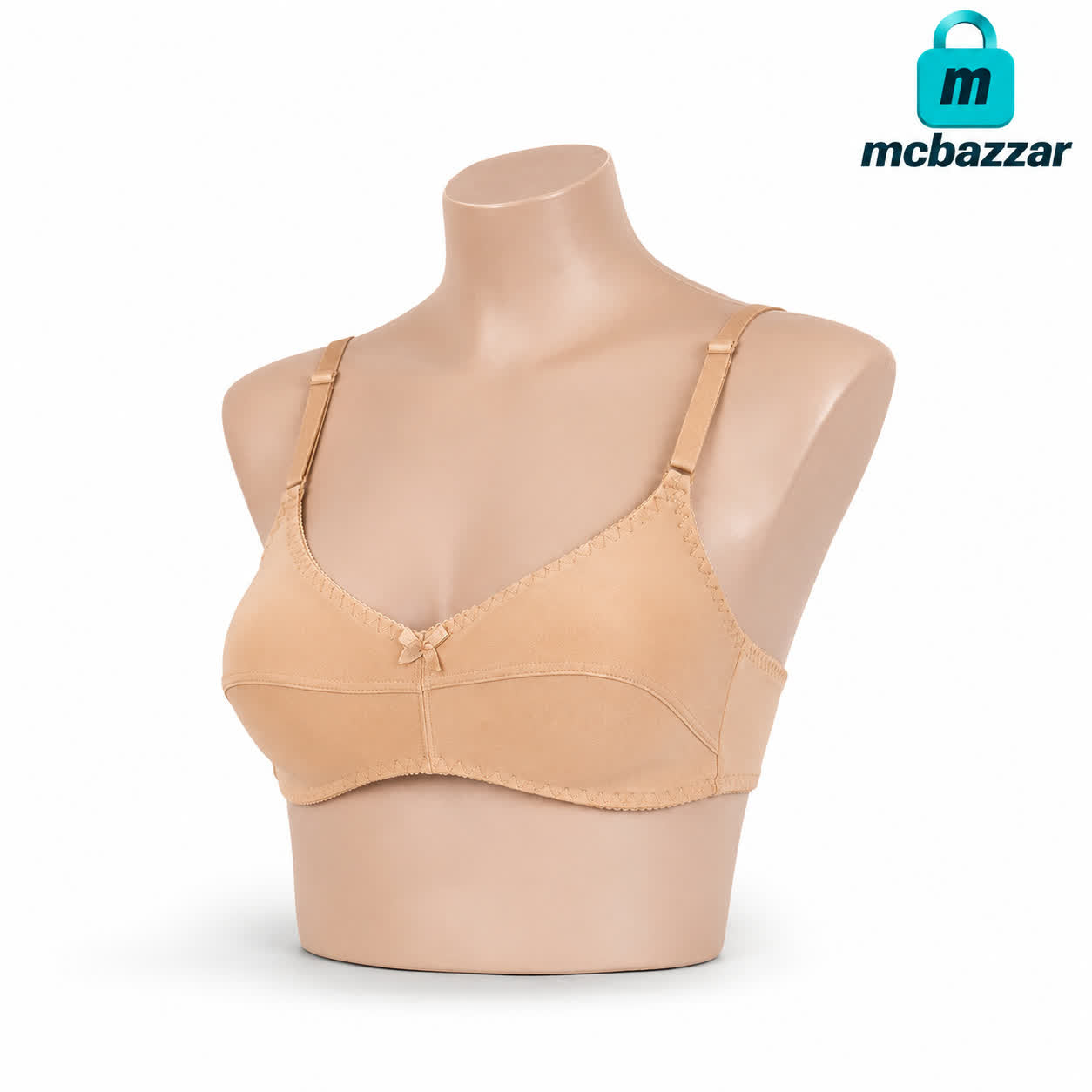 IFG Amoreena Polyester Bra - B Cup Size 30 to 40 Available Colors (Black & Skin)