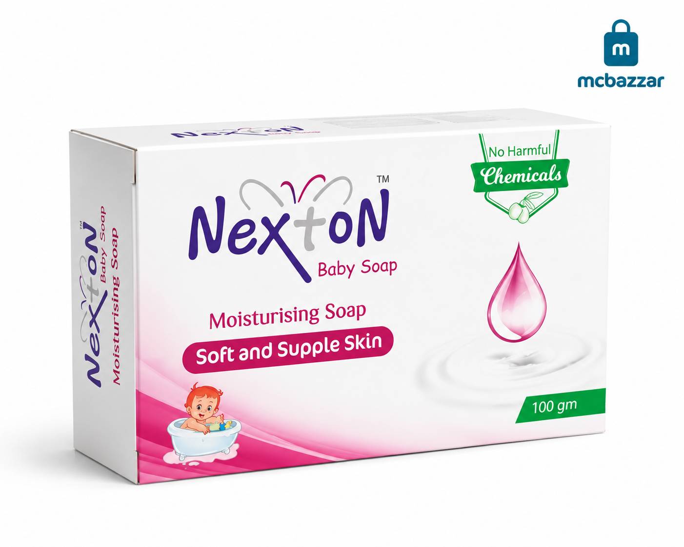 Nexton Moisturising Baby Soap 100g - Soft and Supple Skin
