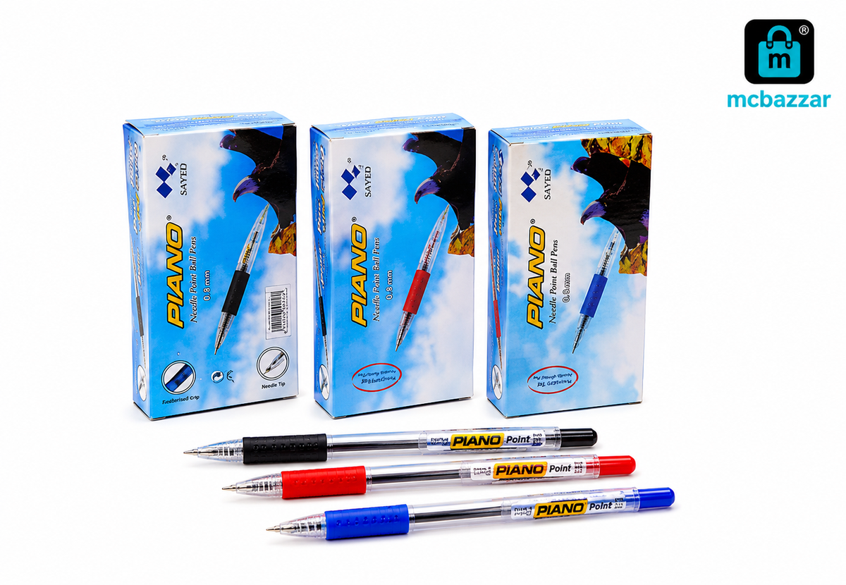 Piano Point Needle Tip Ball Pen (10 PC's)