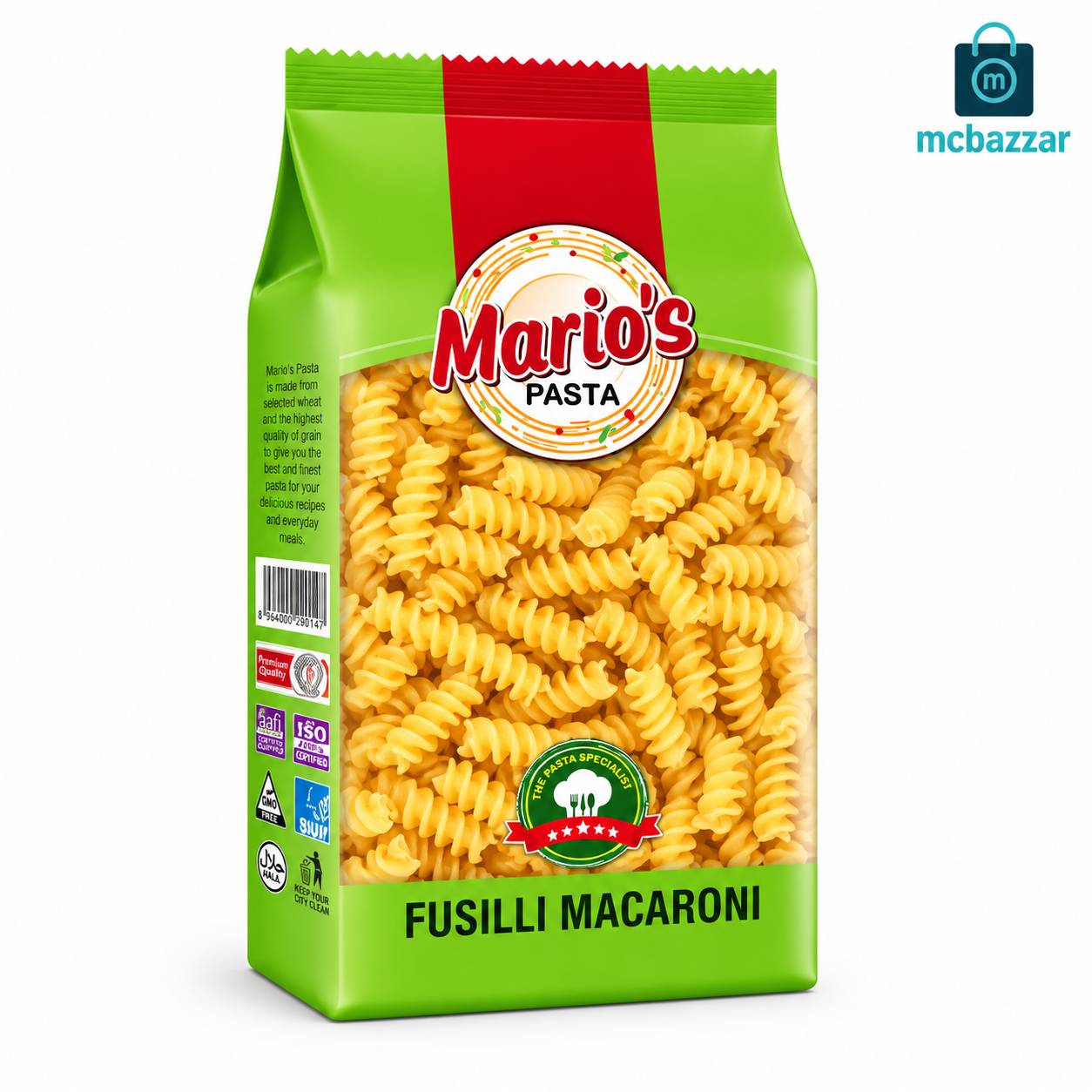 Fusilli Macaroni Mario's Pasta 400g -