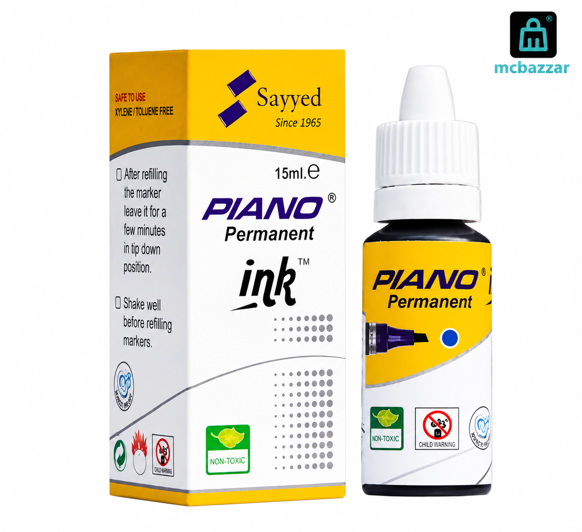 Piano Permanent Ink 15ml