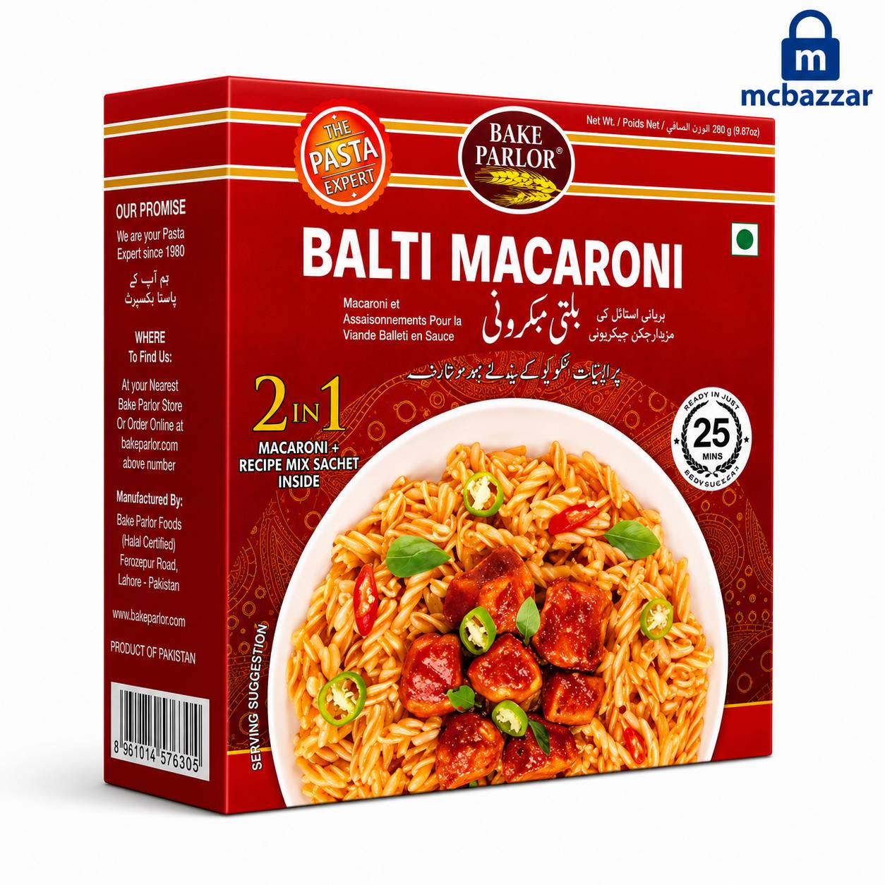 Balti Macaroni 2in1 250g - Bake Parlor
