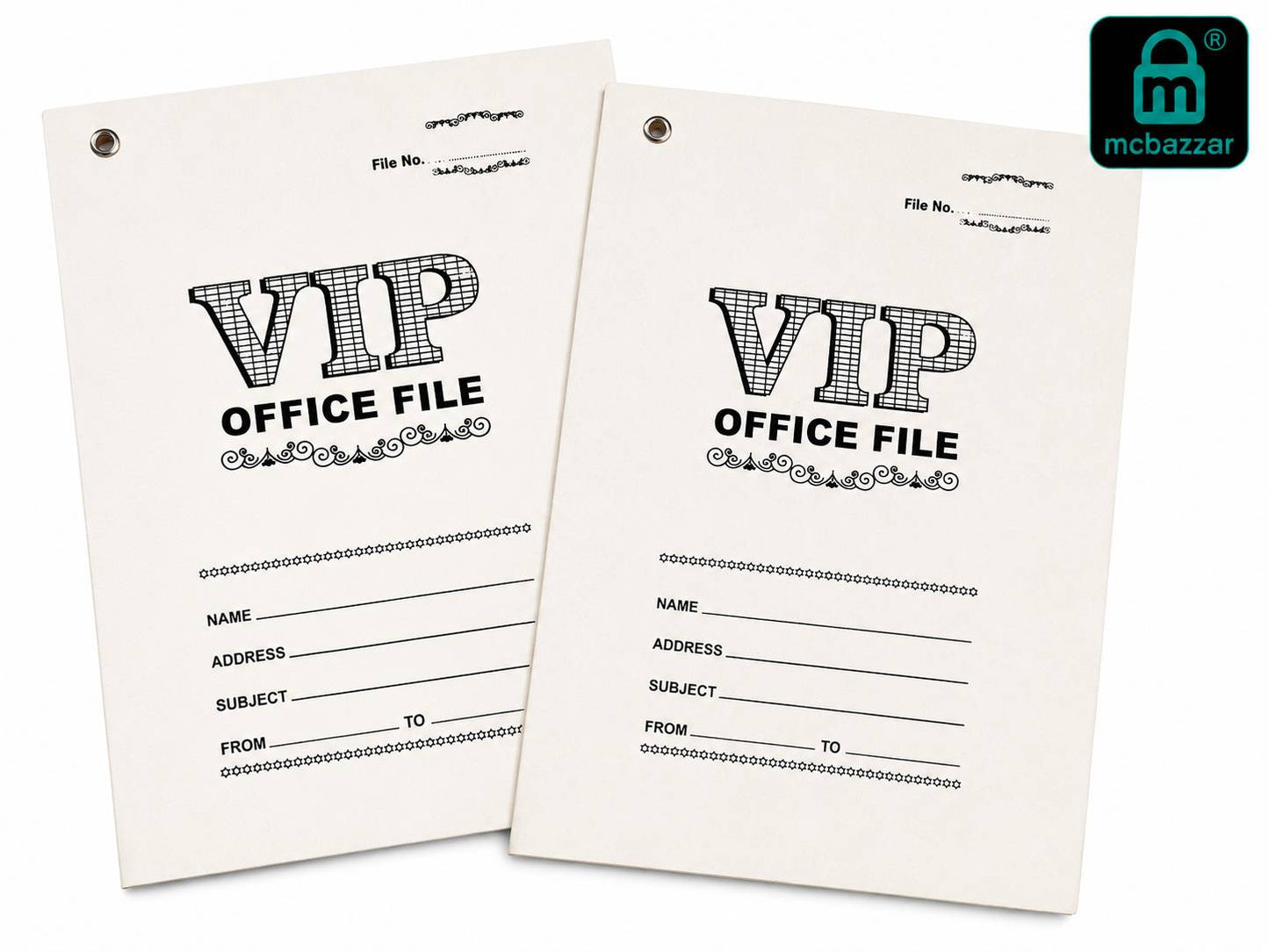 VIP File white 2Pc
