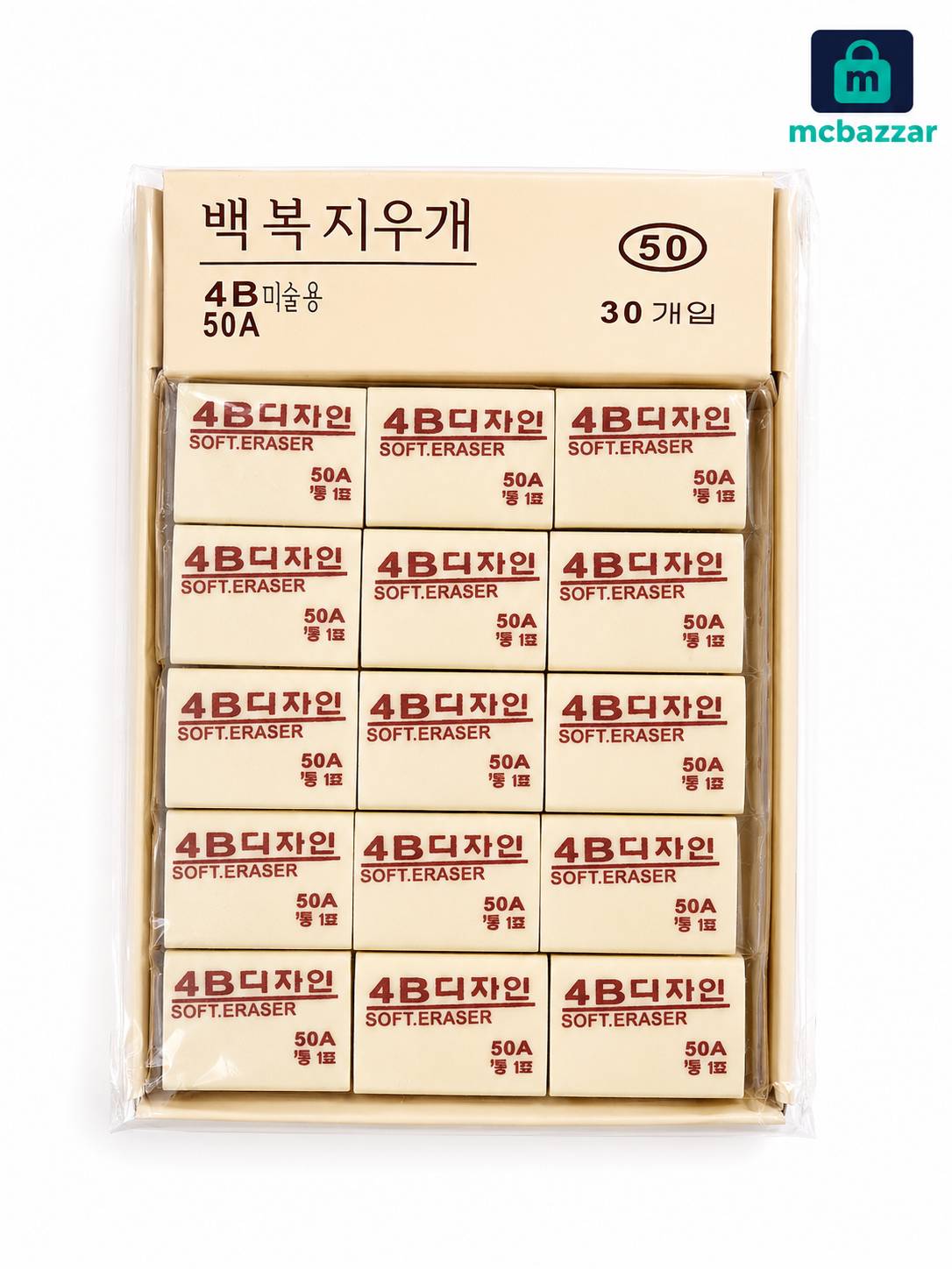 China Soft Eraser Guaranteed Erasers 30Pcs