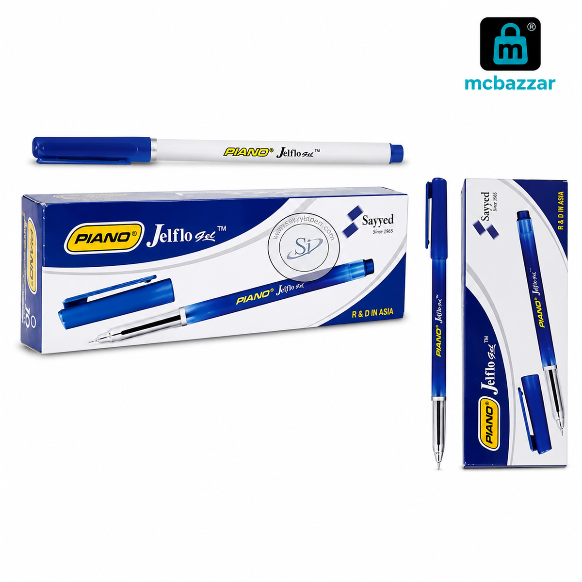 Piano Jelflo Gel Ballpoint Box 10 Pcs