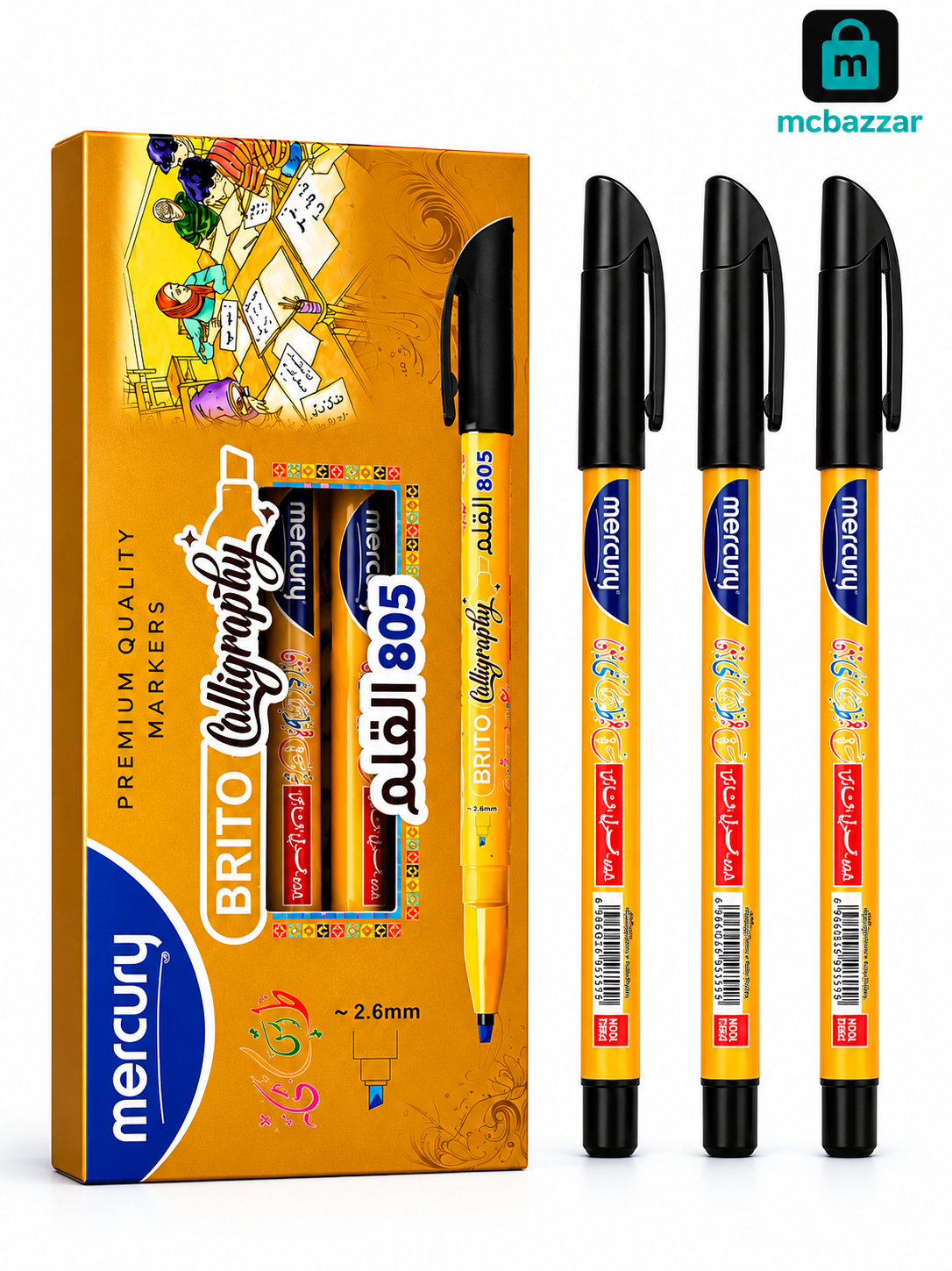 Mercury Brito Calligraphy Marker 805 (10Pcs)