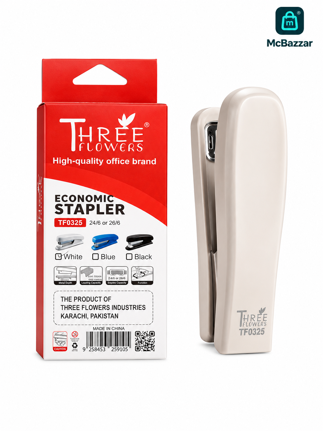 Three Flower Stapler TF0325 (24/6) Pin