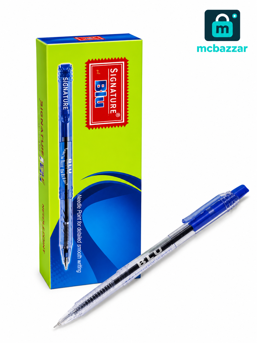 Signature Blue Ball Pen 10Pcs