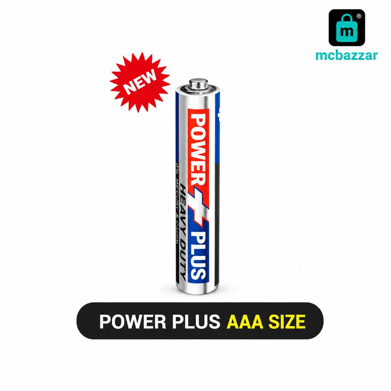 Power Plus Heavy Duty Cell AAA Size - 1.5V
