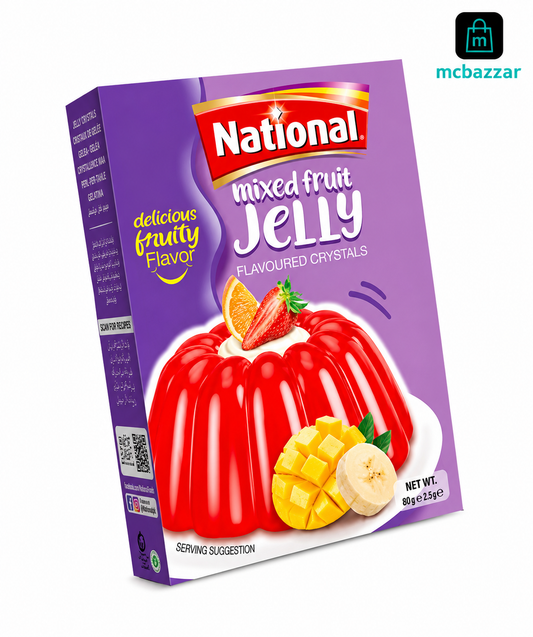 National Mix Fruit Jelly Powder 80g+5g