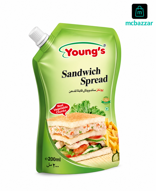 Youngs Sandwich Spread Mayonnaise 200ML Packing