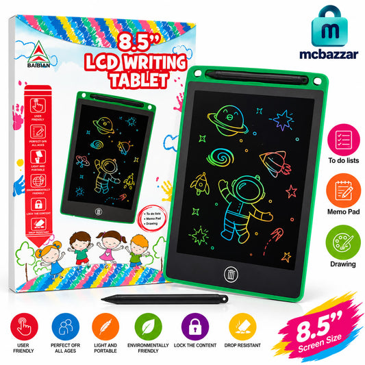 8.5 Inch LCD Writing Tablet - Colorful Writing & Drawing Pad for Kids