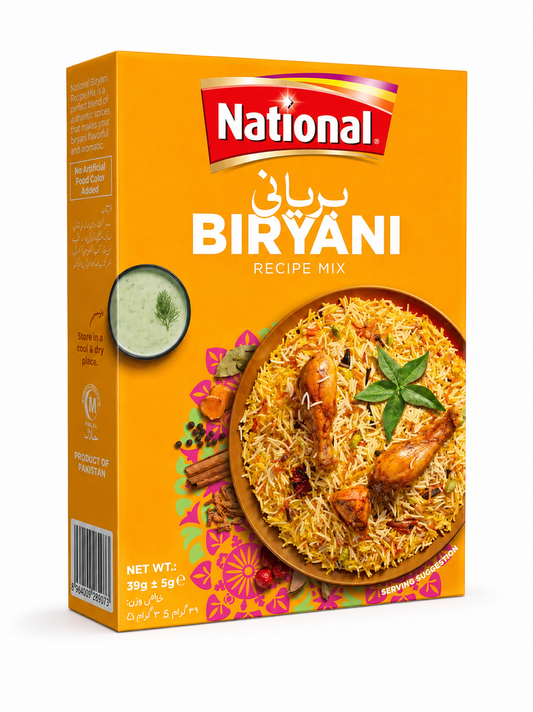 National Biryani Recipe Mix 39g+5g