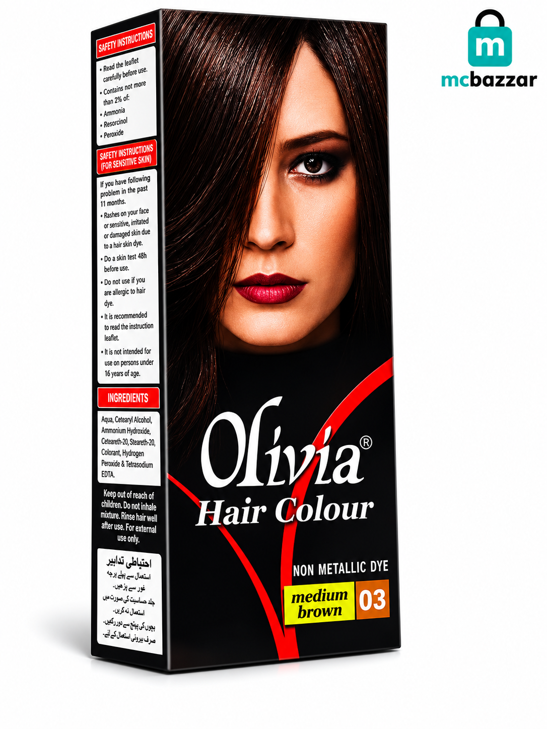 Olivia Hair Colour 03 Medium Brown 50ml