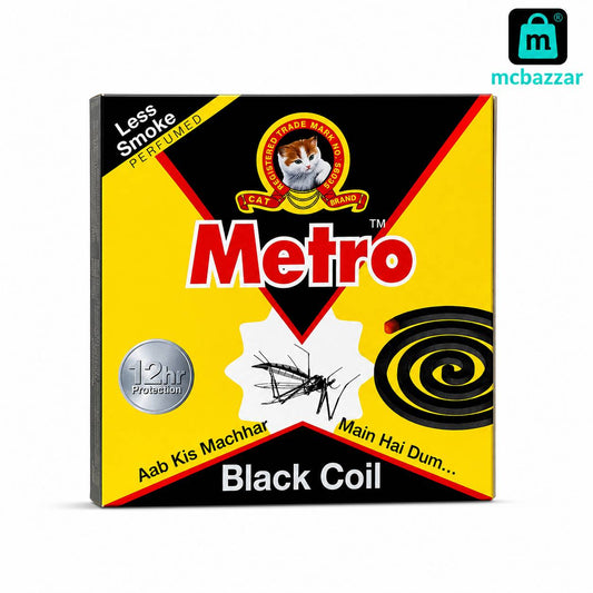 Metro Mosquito Black Coil (8 hours) protection 10 Coils