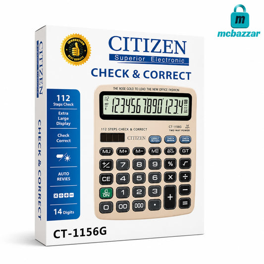 Calculator Citizen CT-1156G 14 Digit Check & Correct