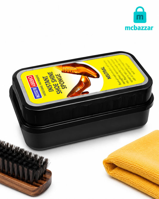Power Plus Instant Shoe Shine Sponge – Brown