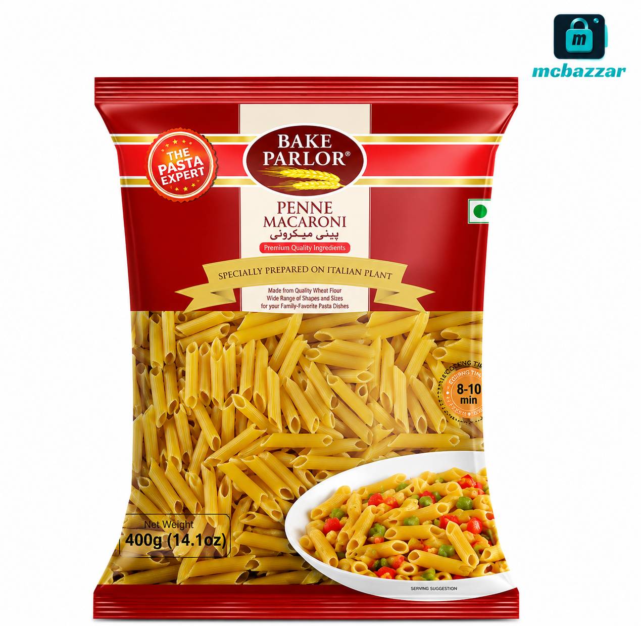 Penne Macaroni Pouch 400g - Bake Parlor