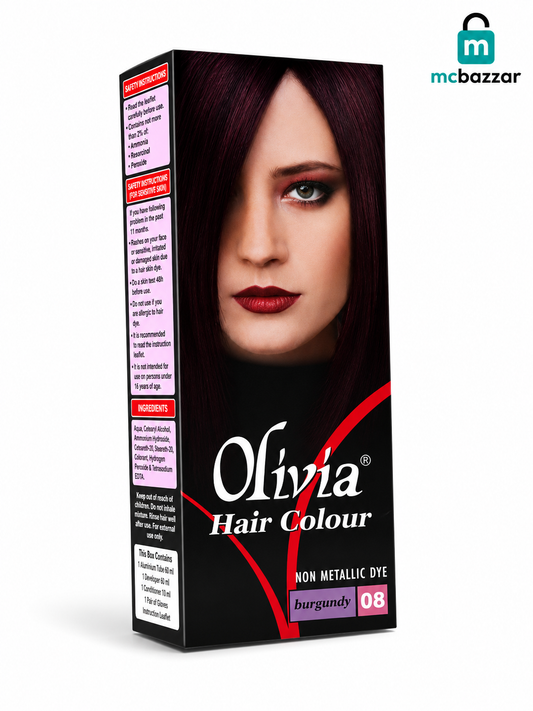 Olivia Hair Colour 8 No Burgundy 50ml