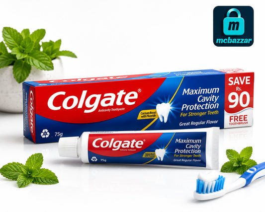 Colgate Maximum Cavity Protection Toothpaste 75gram With free Tooth Brush