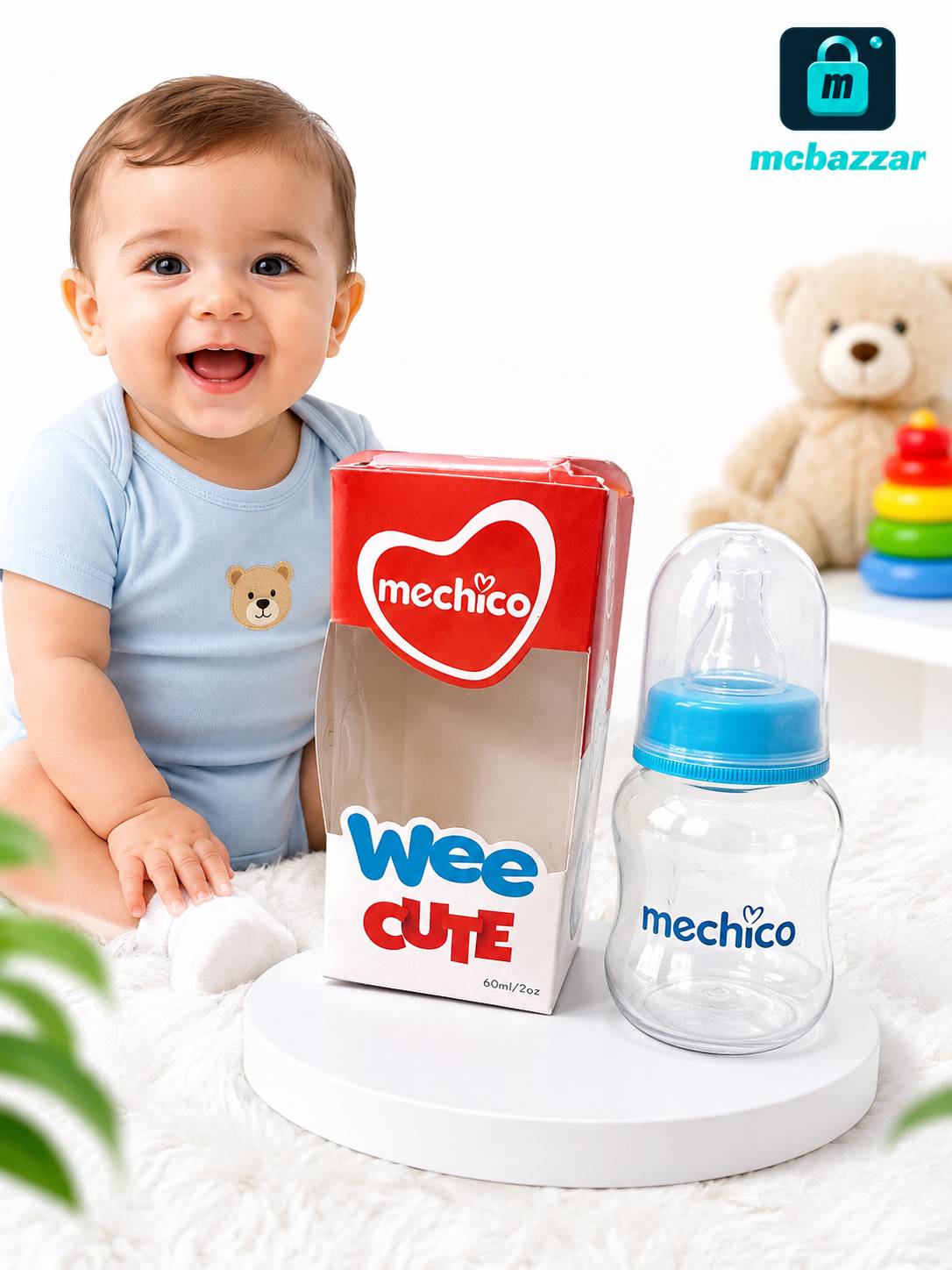 Mechico Wee Cute Baby Feeding Bottle 60ml