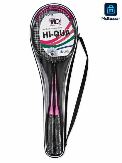 Hi-Que Badminton Racket Set Premium Quality 2 Rackets with Cover