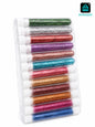 12 Colors Glitter Powder Set – Premium Quality Decorative Art & Craft Sparkle Jars