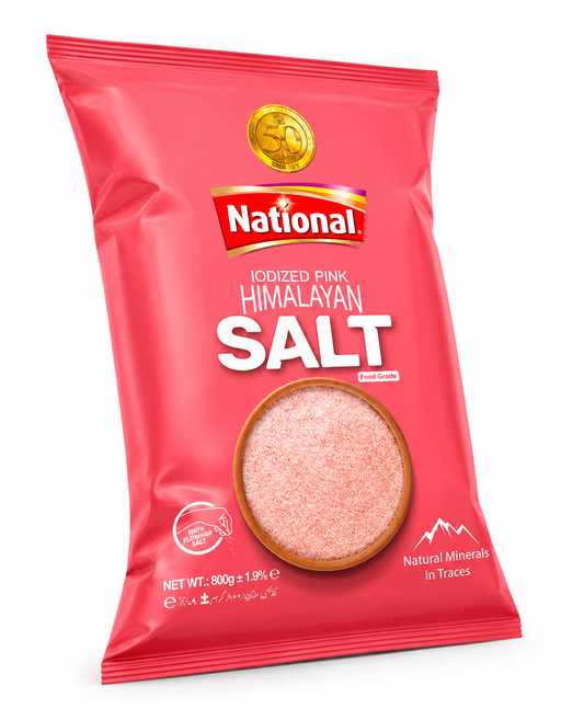 National Iodized Pink Himalayan Salt 800g