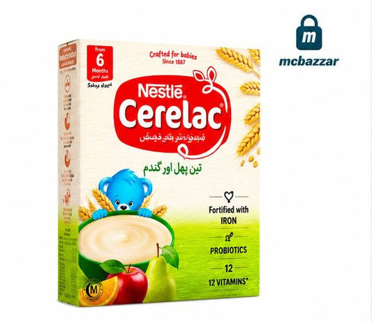 Nestle Cerelac 3 Fruits & Gandum 175g - تین پھل اورگندم