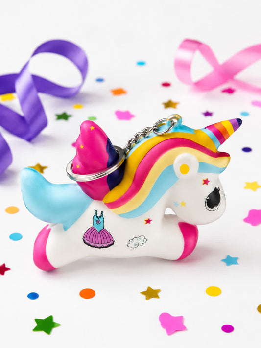 Colorful Unicorn Keychain  (1Pc)