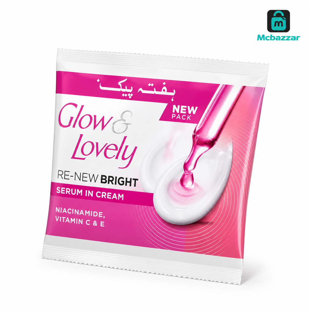 Glow & Lovely Re-New Bright Serum In Cream Sachet