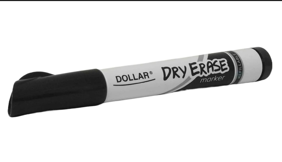 Dollar Dry Erase Board Marker – Black