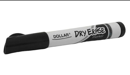 Dollar Dry Erase Board Marker – Black