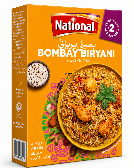 National Bombay Biryani Recipe Mix 55g+5g