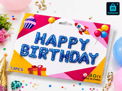 Happy Birthday Foil Set 13Pcs