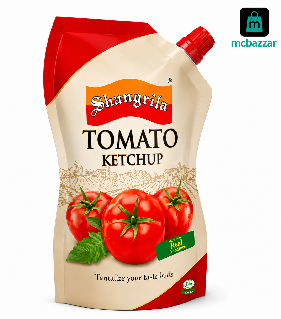 Shangrila Tomato Ketchup 210g Pouch Packing