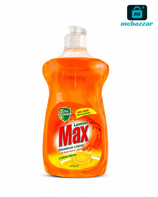 Lemon Max Dishwash Liquid Orange 475ml