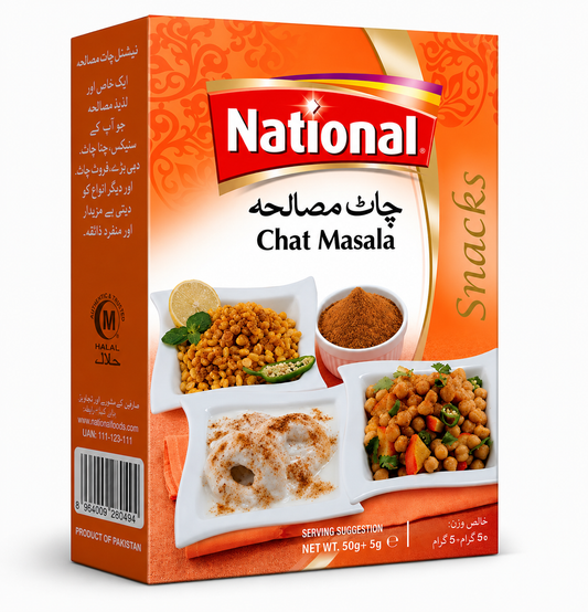 National Chat Masala 45g+5g چاٹ مصالحہ