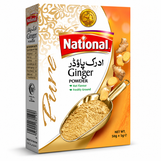 National Ginger Powder 50g+5g ادرک پاؤڈر