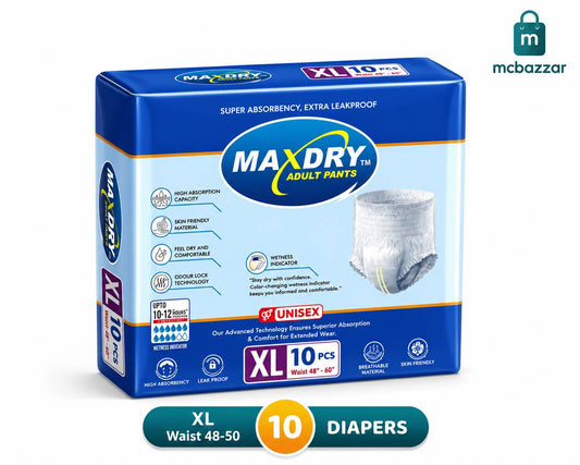 Maxdry Adult Pants XL (extra large) 10 Pcs