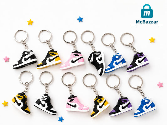 Sneaker Shoe Keychain – Colorful Sports Shoe Key Ring (1Pc)