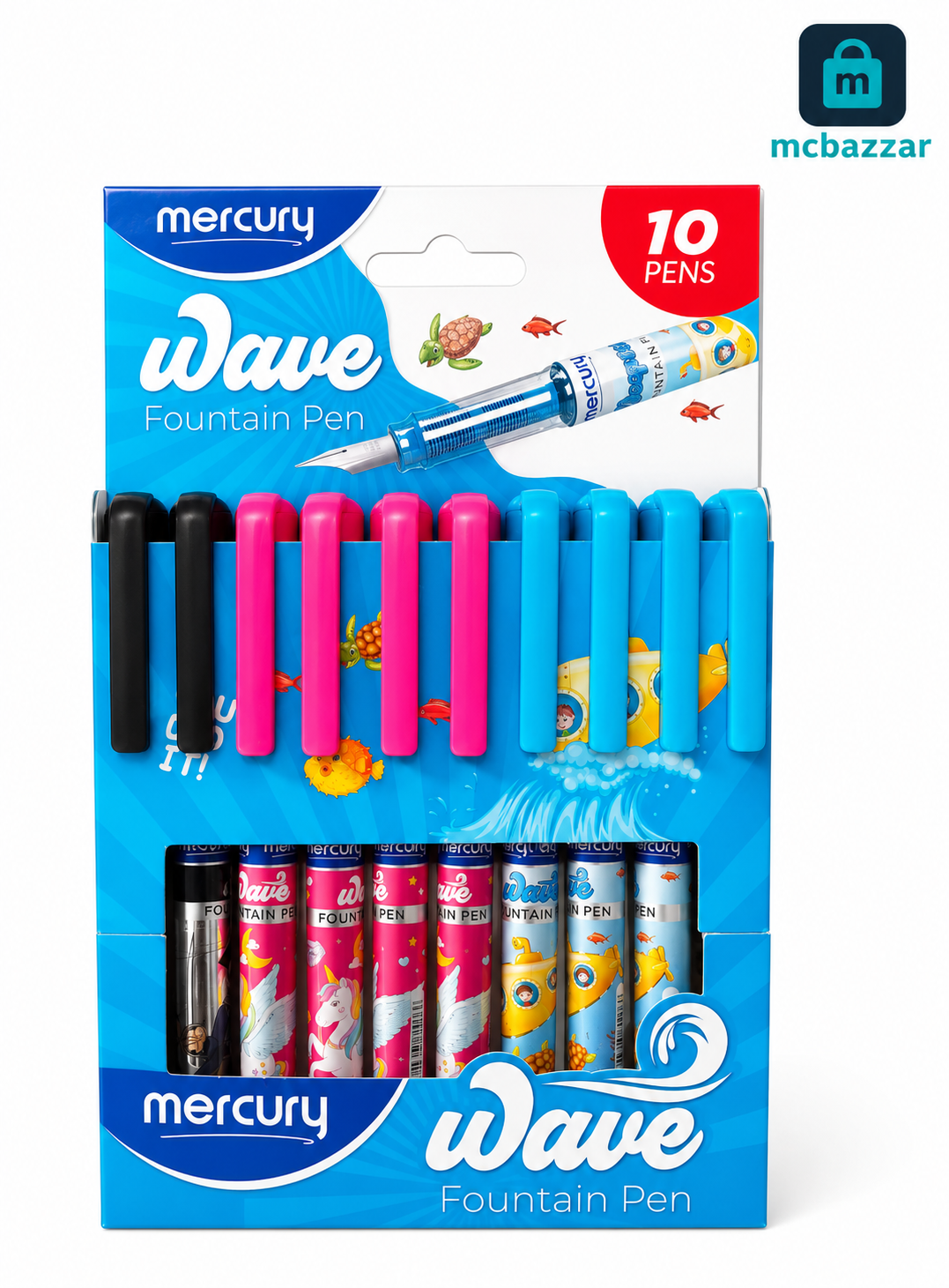 Mercury Wave Fountain Pen (1PC)